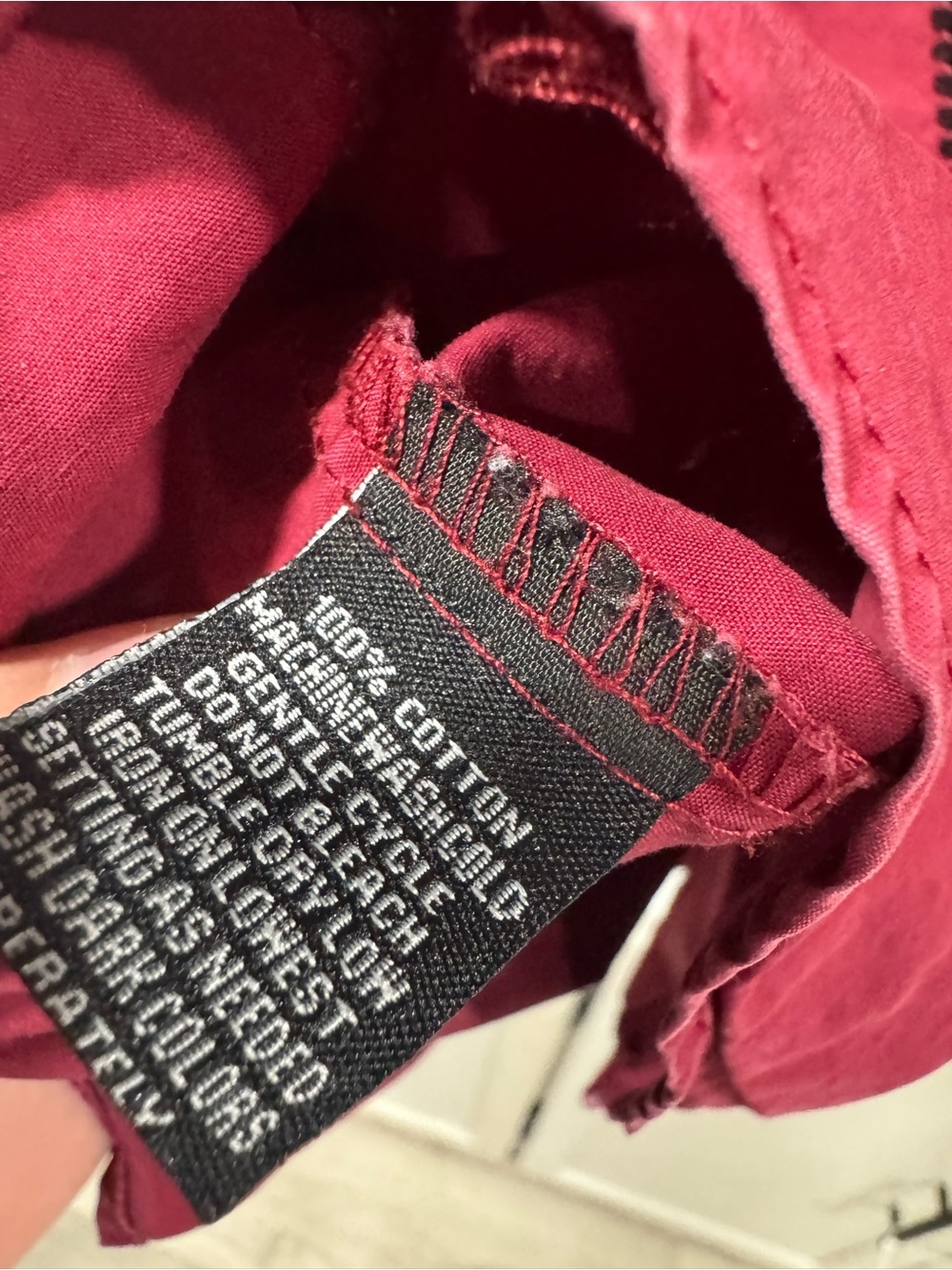 Black Label Men's Red Embroidered Western Button Down - Picture 5 of 6